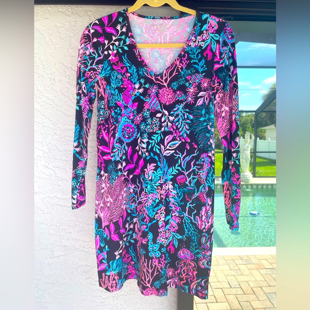 Lilly Pulitzer Etta Long Sleeve T-Shirt Dress XXS